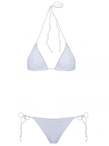 White sequins Microkini Set