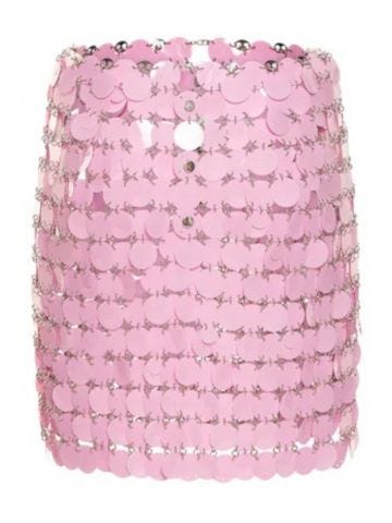 Pink sequined mini Skirt
