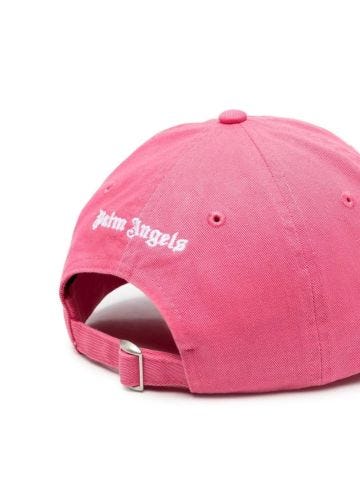 Cappello da baseball rosa con ricamo logo