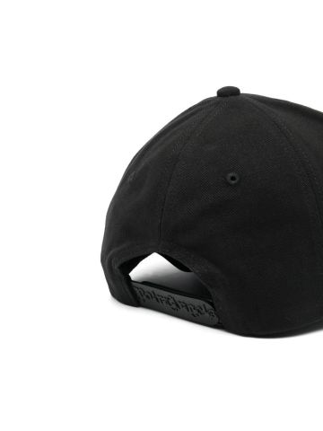 Logo-print baseball black cap