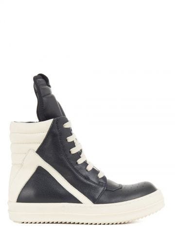 Strobe geobaskets Kids in black and milk mousse leather
