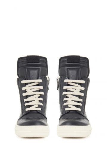 Strobe geobaskets Kids in black and milk mousse leather