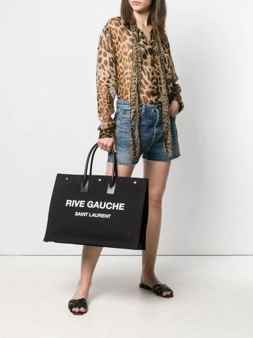 Black Noe Rive Gauche large tote bag