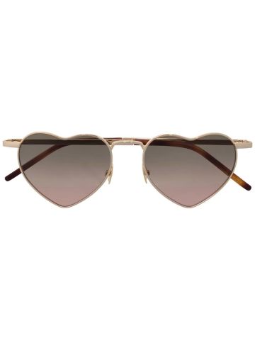Brown gradient effect sunglasses