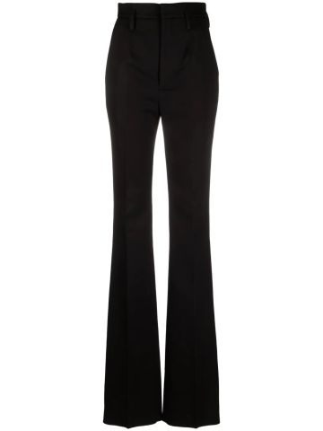 Tailored black high-waisted pants