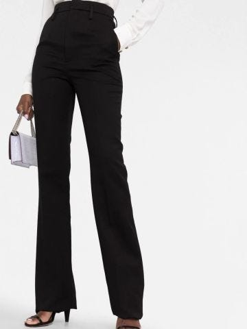 Tailored black high-waisted pants