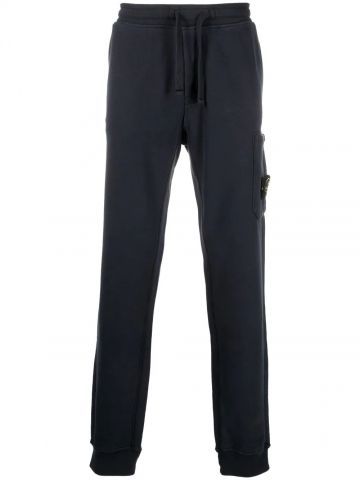 Blue track trousers