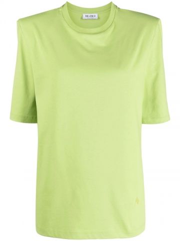 T-shirt Bella verde con spalle imbottite