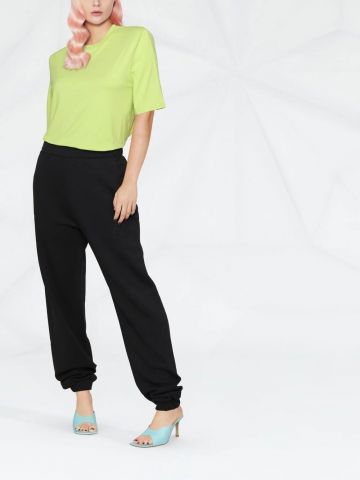 Green Bella T-shirt with shoulder pads