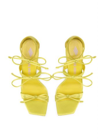 Yellow Aria heeled Sandals