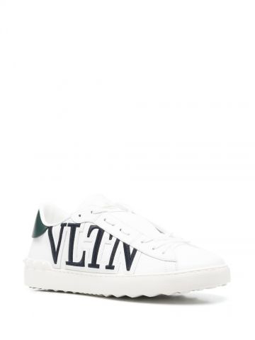 White VLTN low-top sneakers