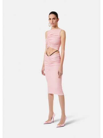Pink Medusa midi Skirt