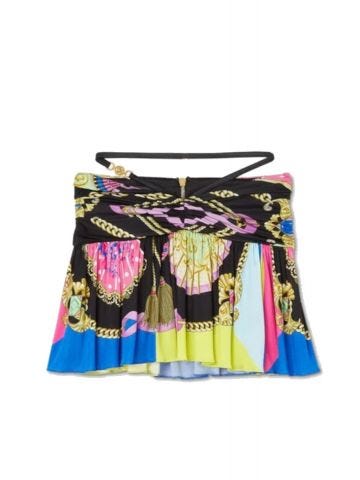 Multicolored I Ventagli Medusa mini Skirt