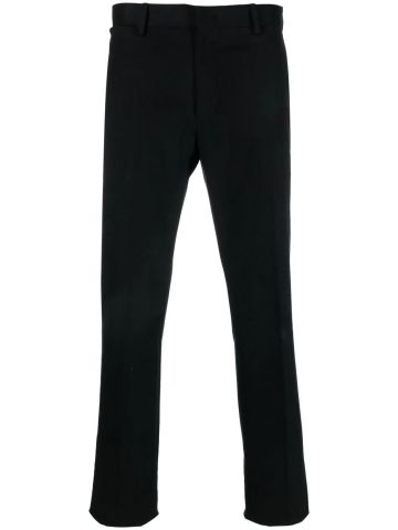 Black tailored pants with crop cut