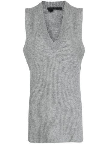 Ribbed-knit cashmere jumper