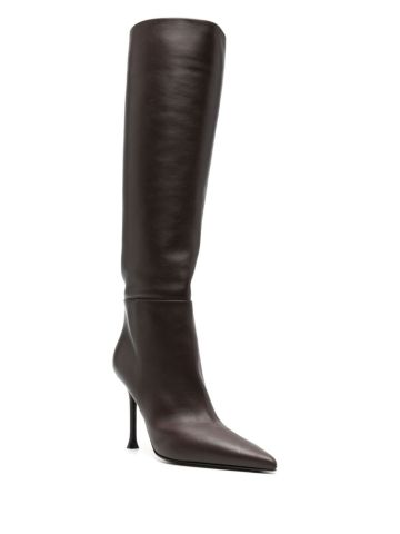 Brown knee-high boots