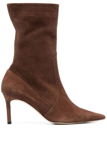 80mm suede ankle boots