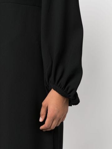 Long-sleeved A-line mini dress