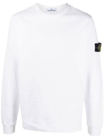White sweatshirt with Compass logo