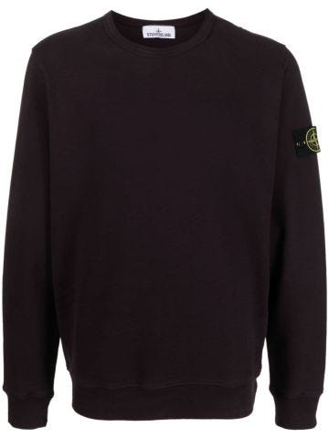 Burgundy sweatshirt with Compass logo