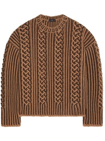 Riding the Waves cable-knit jumper
