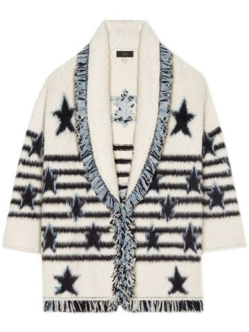 Cardigan By The Stars con effetto jacquard