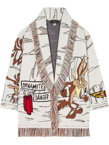 x Looney Tunes Race To The South jacquard cardigan