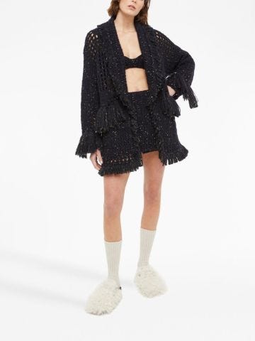 The Astral knit mini skirt