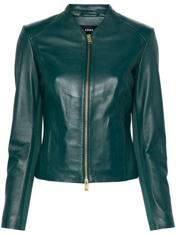 Green Stevie leather jacket