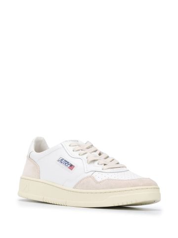 Action sneakers with beige suede details