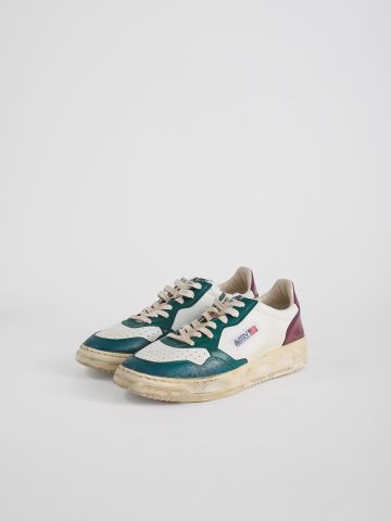 Medalist low trainers with multicoloured antiqued finish