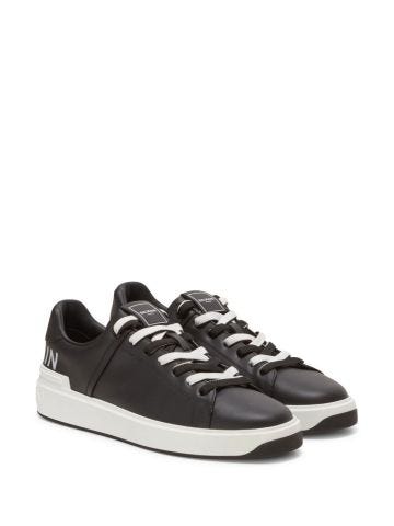 Black B-Court leather sneakers