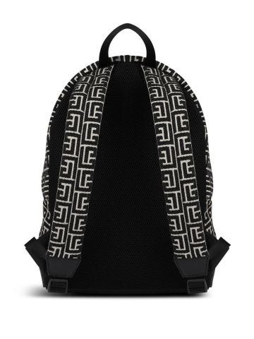 Backpack with all-over logo