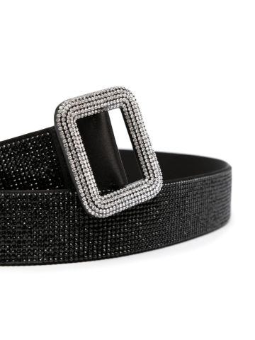 Black Venus crystal-embellished belt