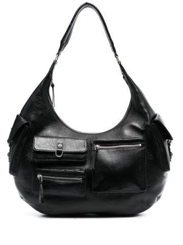 Large black shoulder bag