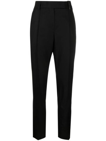 Embellished tailored wool trousers