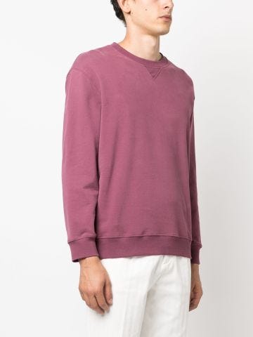 Crew-neck cotton sweatshirt