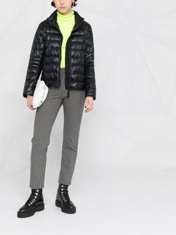 Quilted zipped puffer jacket