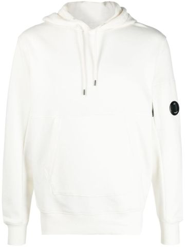 Lens-patch cotton hoodie