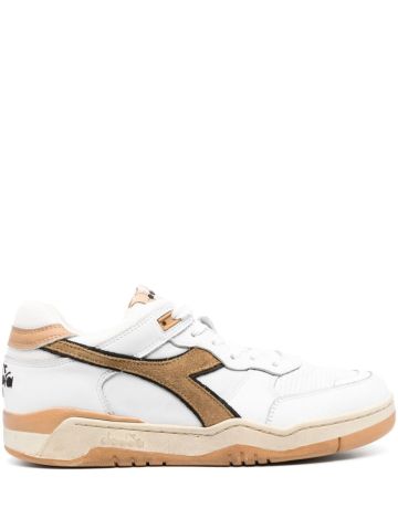 B560 Used panelled leather sneakers
