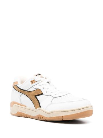 B560 Used panelled leather sneakers