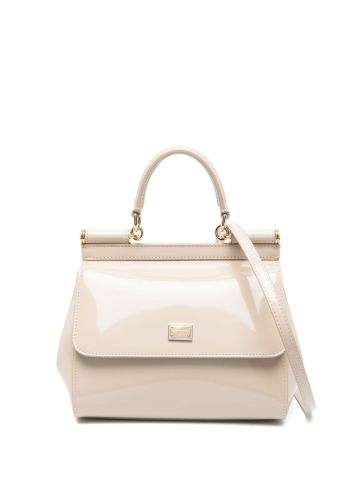 Sicily ivory small tote bag