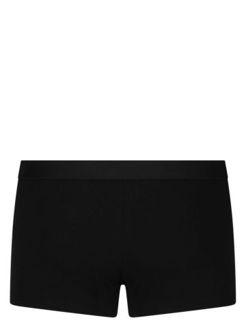 Black boxer shorts with logo