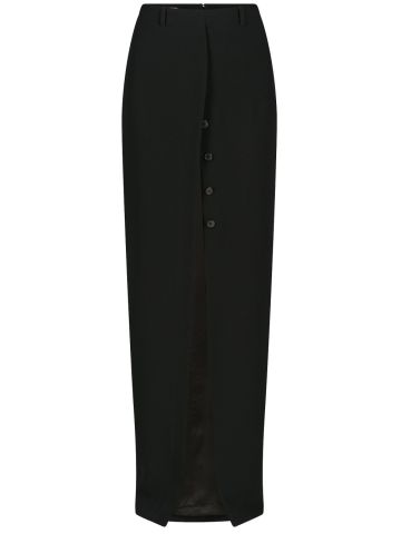 Long skirt with buttons