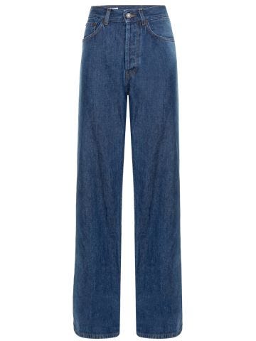 Blue wide-leg jeans