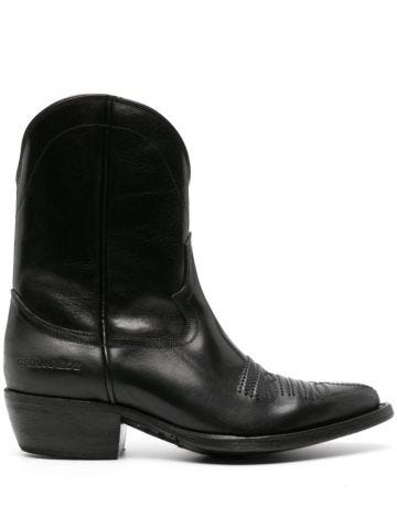 50mm leather western boots