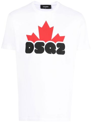 White T-shirt with DSQ2 print