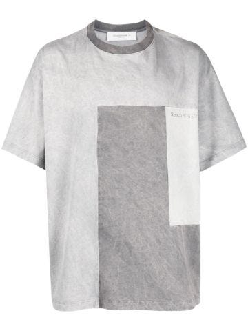 T-shirt grigia con stampa