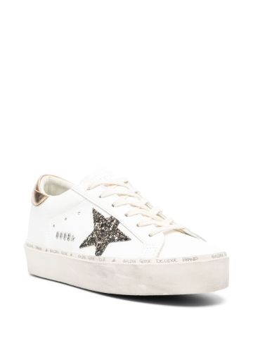 White and gold Hi Star sneakers