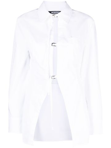 Camicia bianca con fibbia La Chemise Lavoir